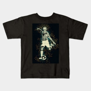 Abstract Football Player Artwork Kids T-Shirt